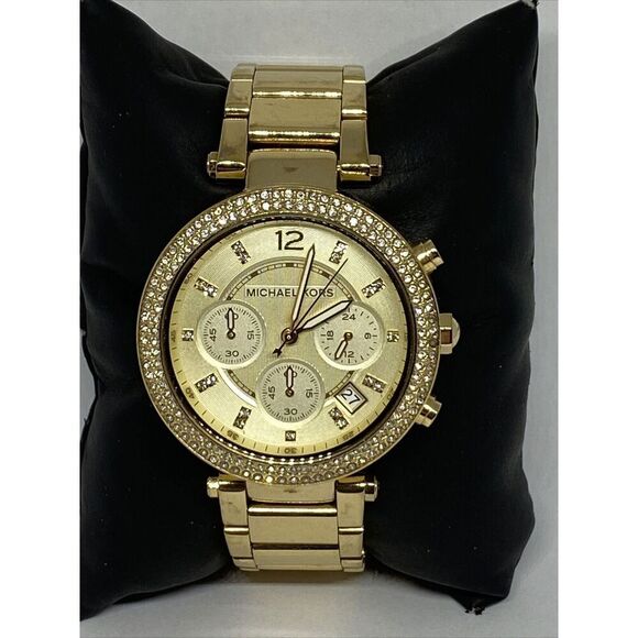 Michael Kors Parker MK5354 Women Stainless Steel Analog Dial Quartz Watch XR652 - Picture 3 of 12